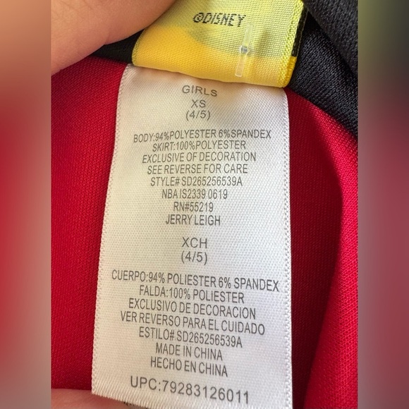 Disney Minnie Mouse Hooded Dress Red, Black, White Size XS (4/5) - Picture 5 of 6